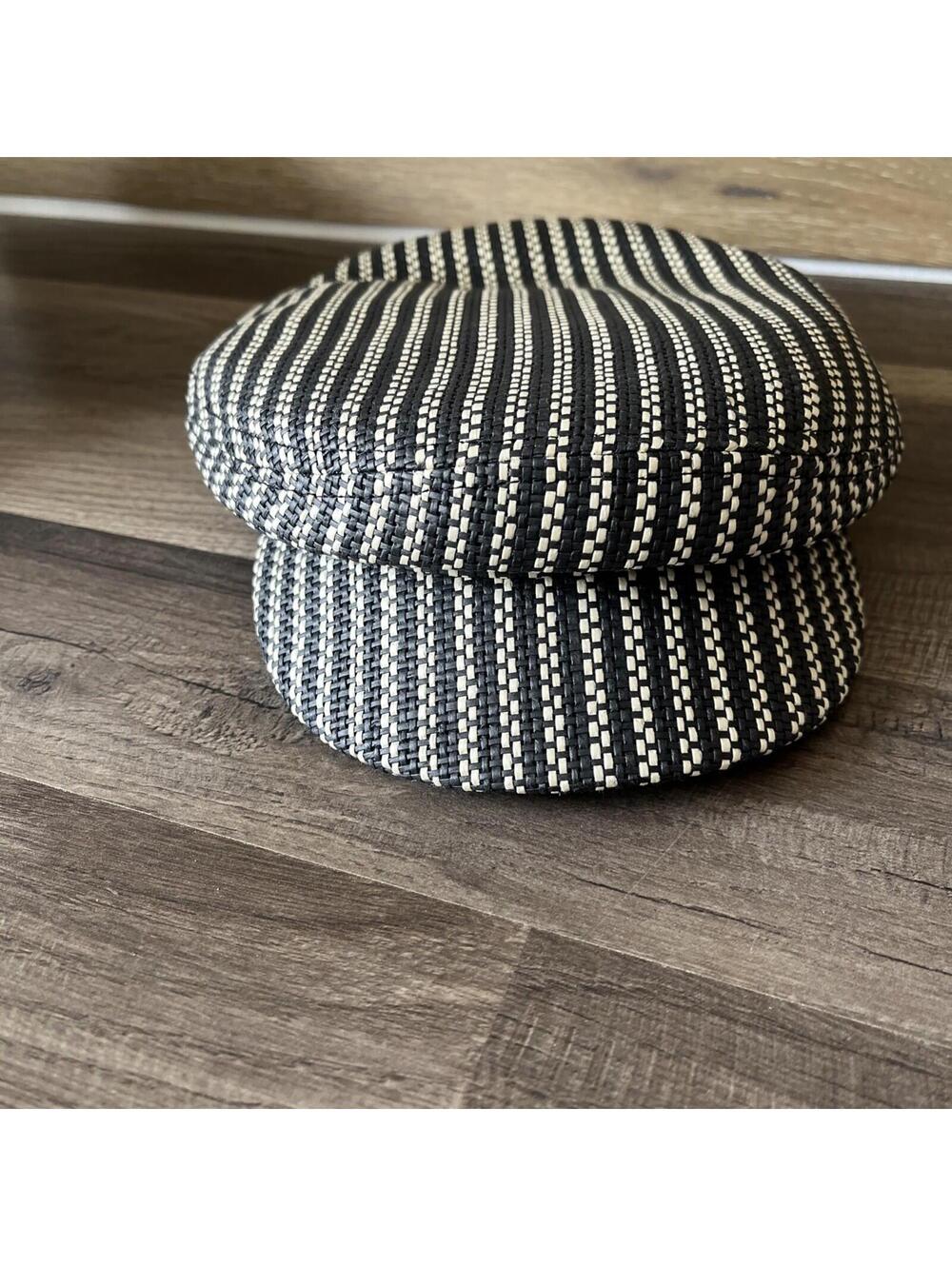 Brixton Hat Fiddler Cap Black &  Cream ( 7.25) Men Woven Classic  Hat